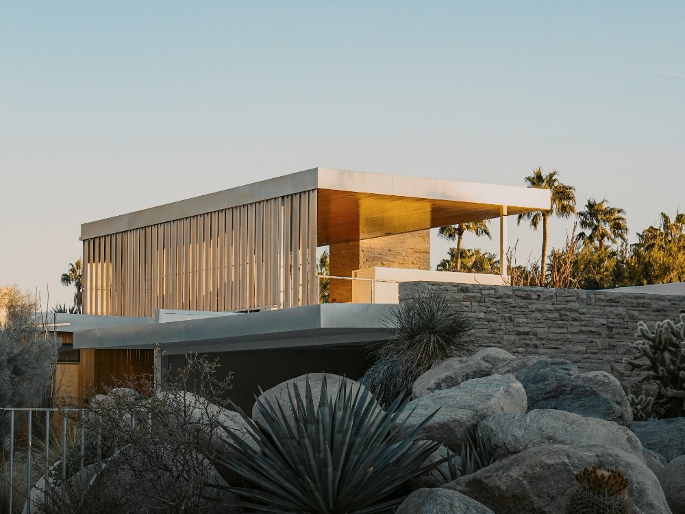 Desert house prepared for arrival near Palm Springs