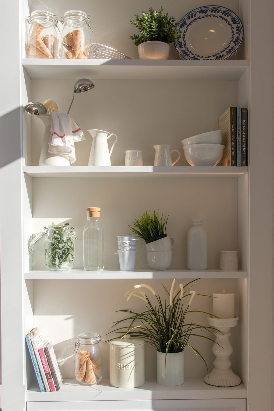 Beautifully organized shelves — home organization in San Diego, CA
